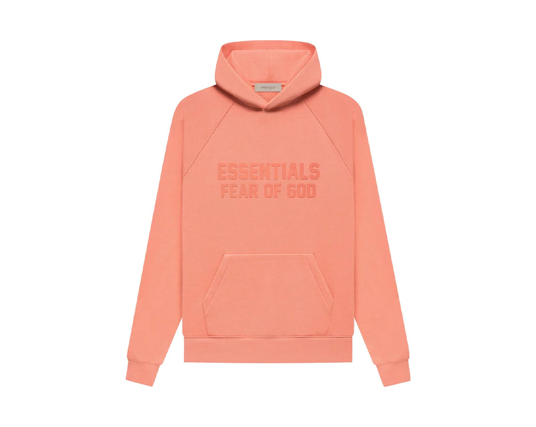 FEAR OF GOD ESSENTIALS HOODIE CORAL