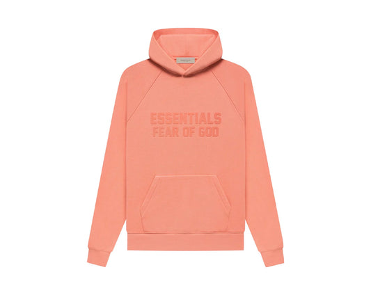 FEAR OF GOD ESSENTIALS HOODIE CORAL