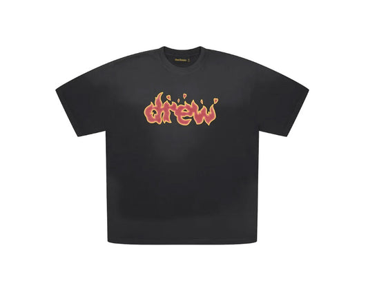 DREW HOUSE SECRET T-SHIRT LIT FADED BLACK