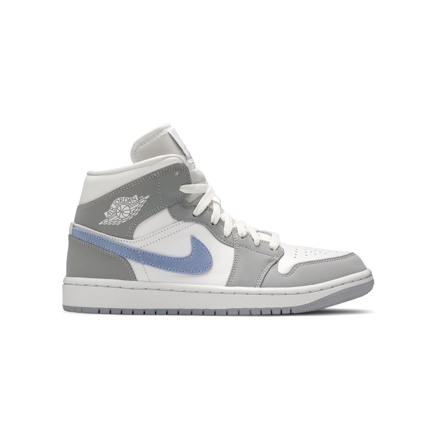 AIR JORDAN 1 MID WOLF GREY ALUMINIUM (W)