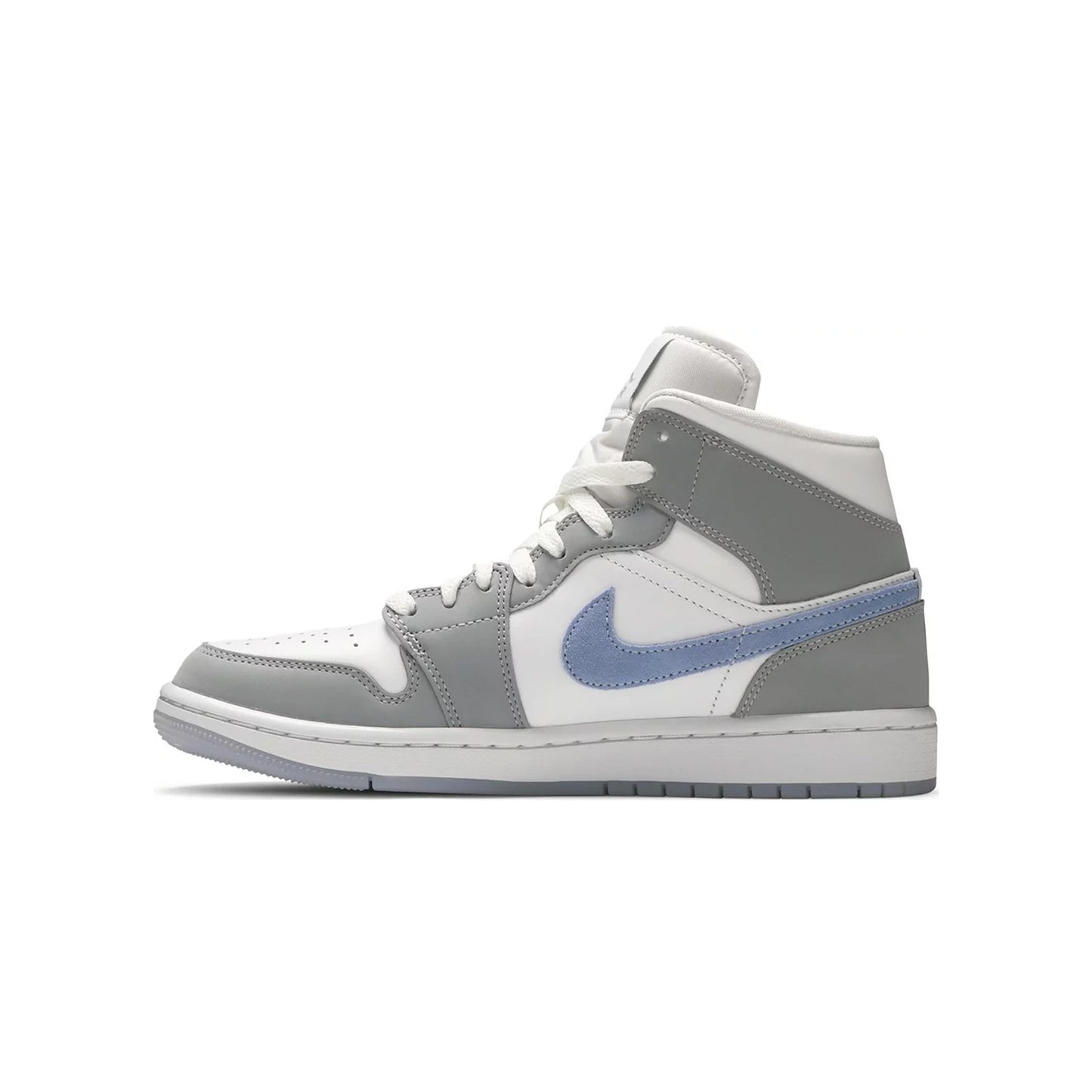 AIR JORDAN 1 MID WOLF GREY ALUMINIUM (W)