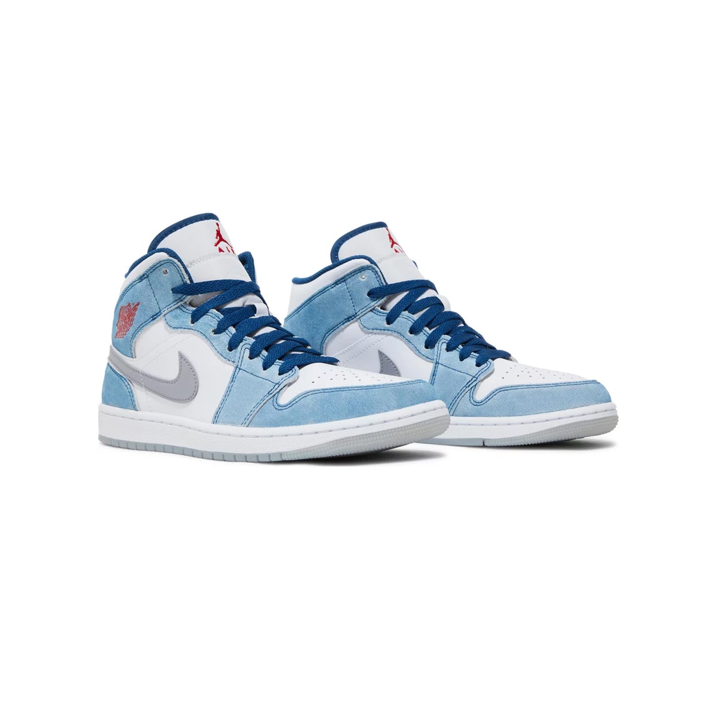 AIR JORDAN 1 MID FRENCH BLUE FIRE RED