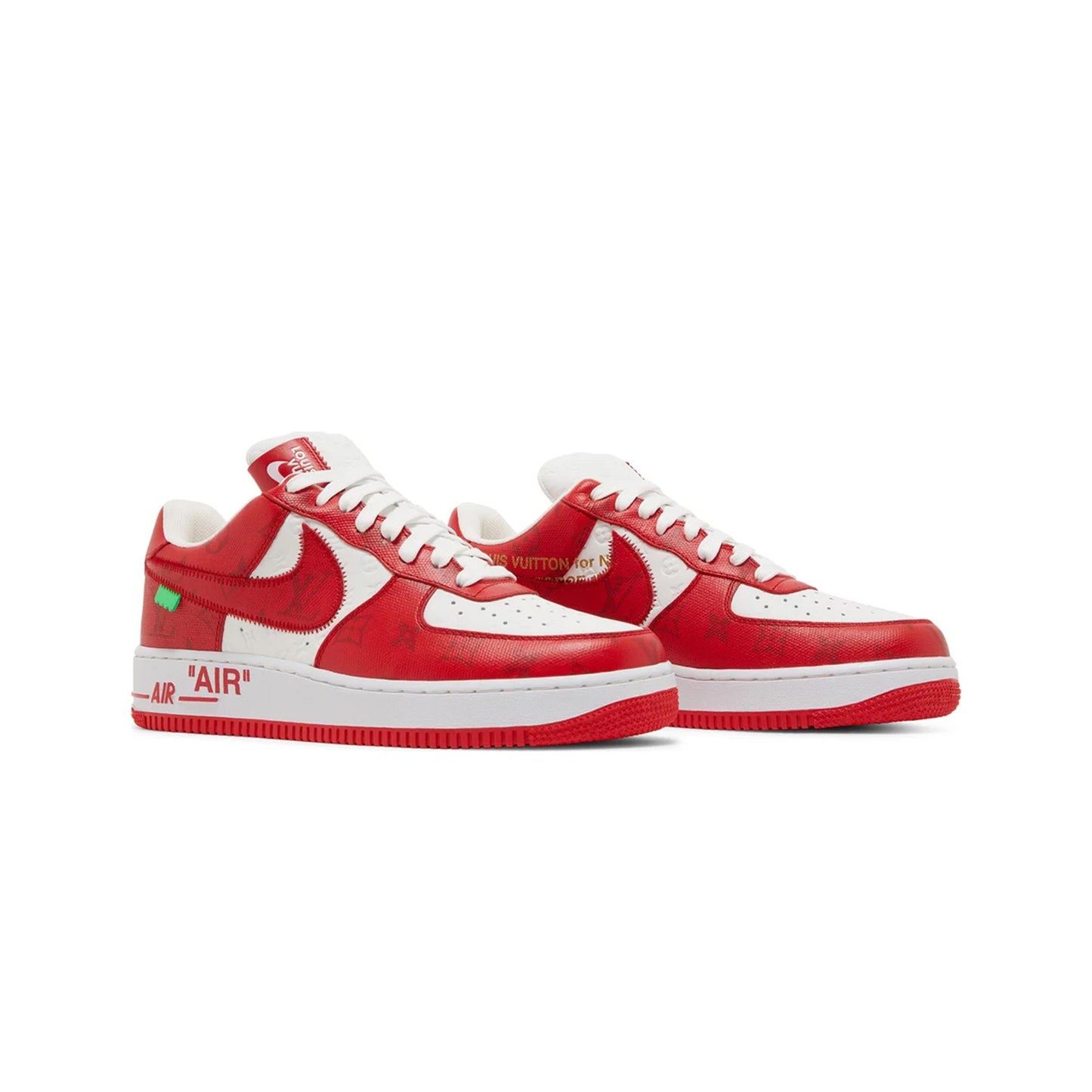 LOUIS VUITTON NIKE AIR FORCE 1 LOW BY VIRGIL ABLOH WHITE RED