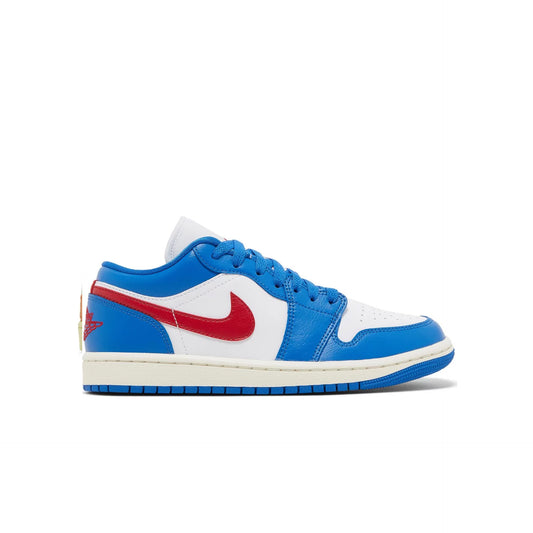 AIR JORDAN 1 LOW SPORT BLUE GYM RED (W)